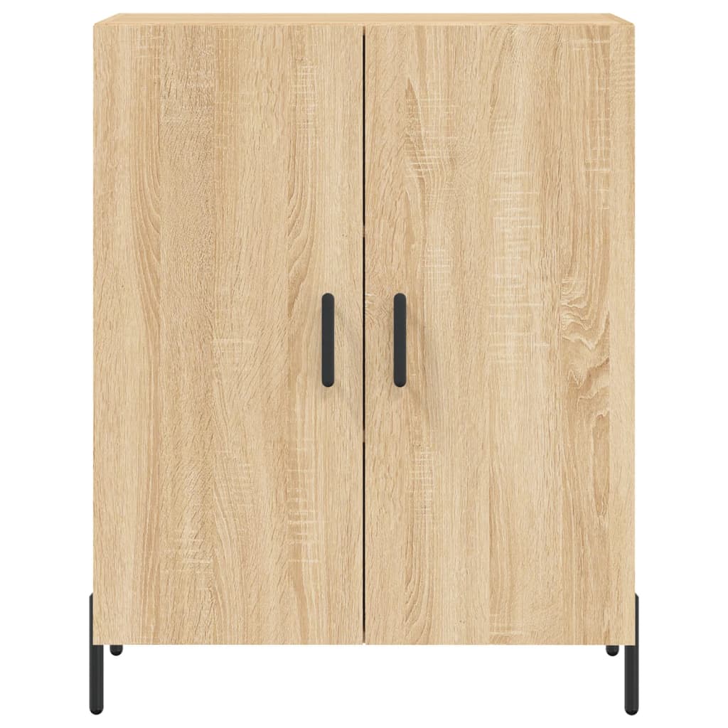 Dulap inalt, stejar sonoma, 69,5x34x180 cm, lemn compozit — imaginea 8