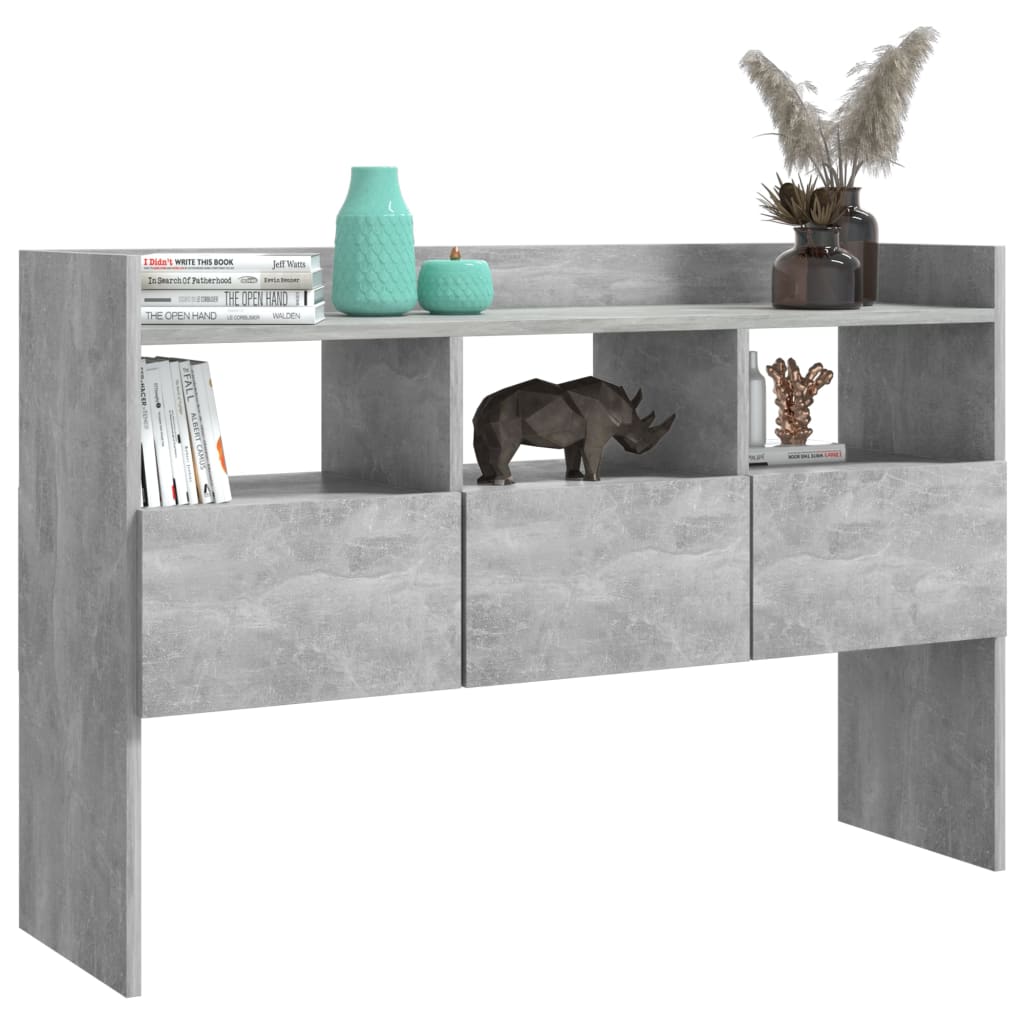 Servanta, gri beton, 105x30x70 cm, PAL — imaginea 4