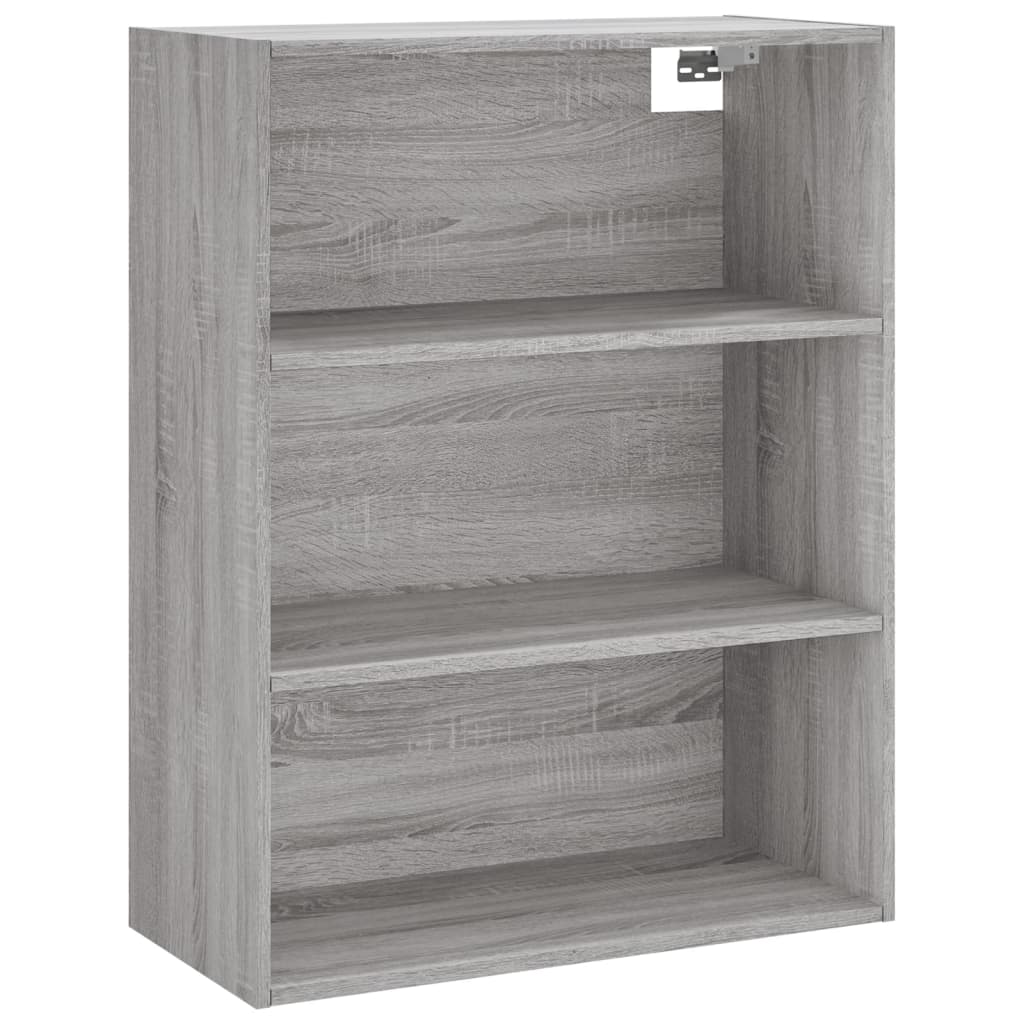 Dulap inalt, gri sonoma, 69,5x34x180 cm, lemn compozit — imaginea 5