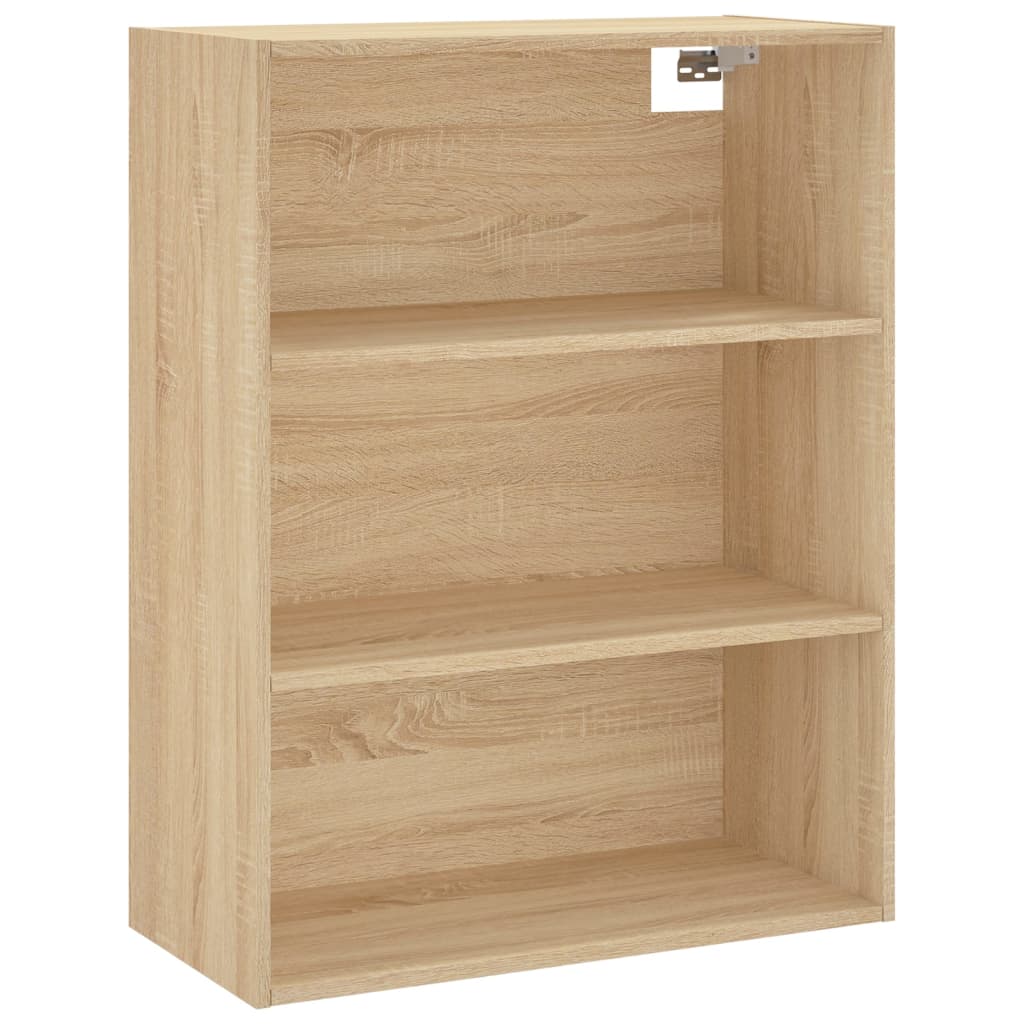 Dulap inalt, stejar sonoma, 69,5x34x180 cm, lemn compozit — imaginea 5