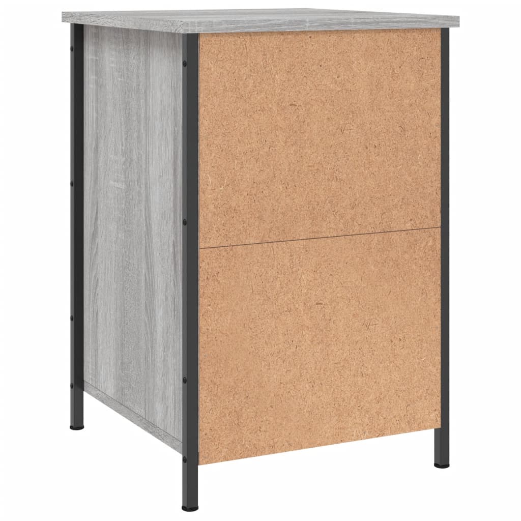 Noptiere, 2 buc., gri sonoma, 40x42x60 cm, lemn prelucrat — imaginea 9