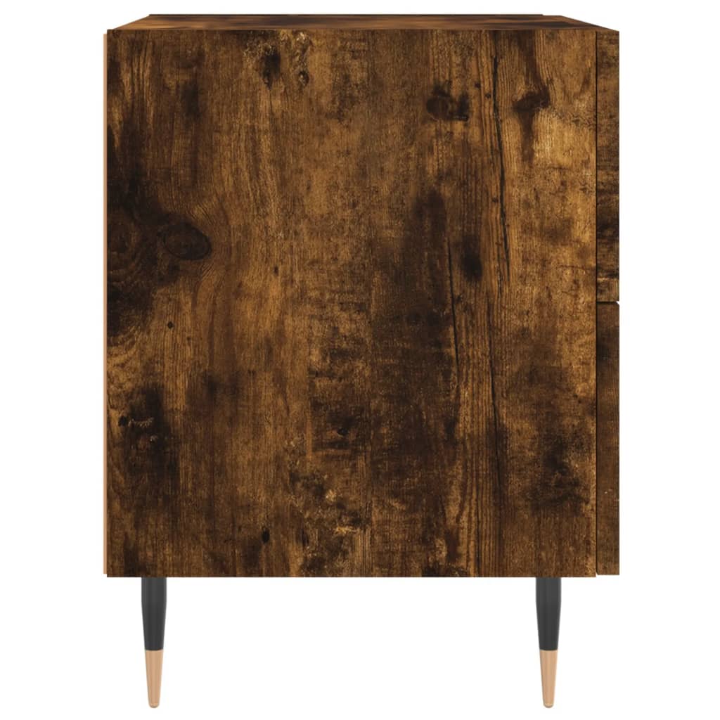 Noptiera, stejar fumuriu, 40x35x47,5 cm, lemn compozit — imaginea 7