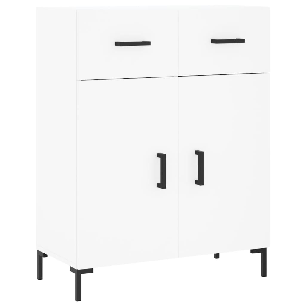 Dulap inalt, alb, 69,5x34x180 cm, lemn compozit — imaginea 7