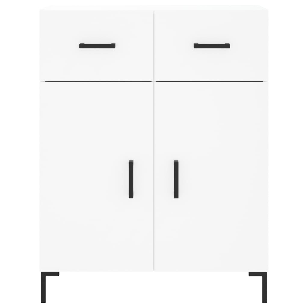 Dulap inalt, alb, 69,5x34x180 cm, lemn compozit — imaginea 8