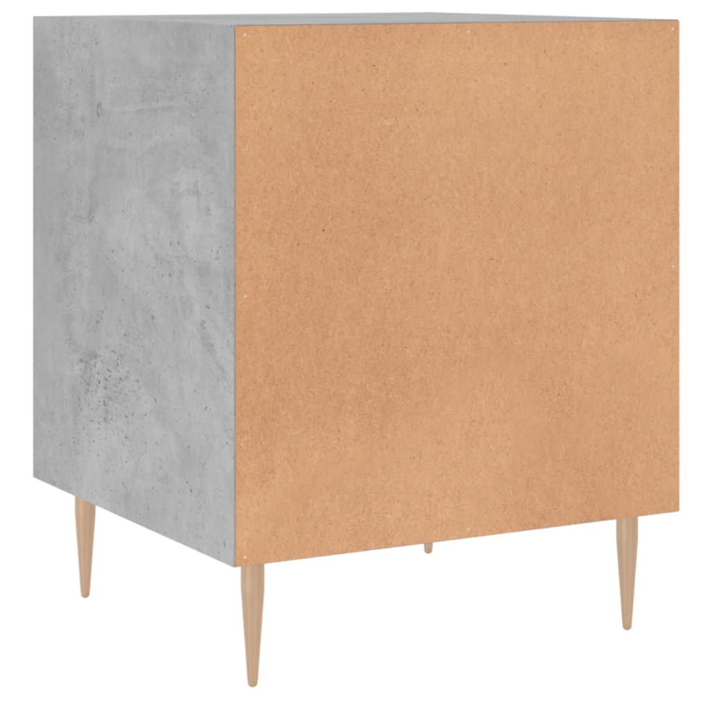 Noptiere, 2 buc., gri beton, 40x40x50 cm, lemn compozit — imaginea 10