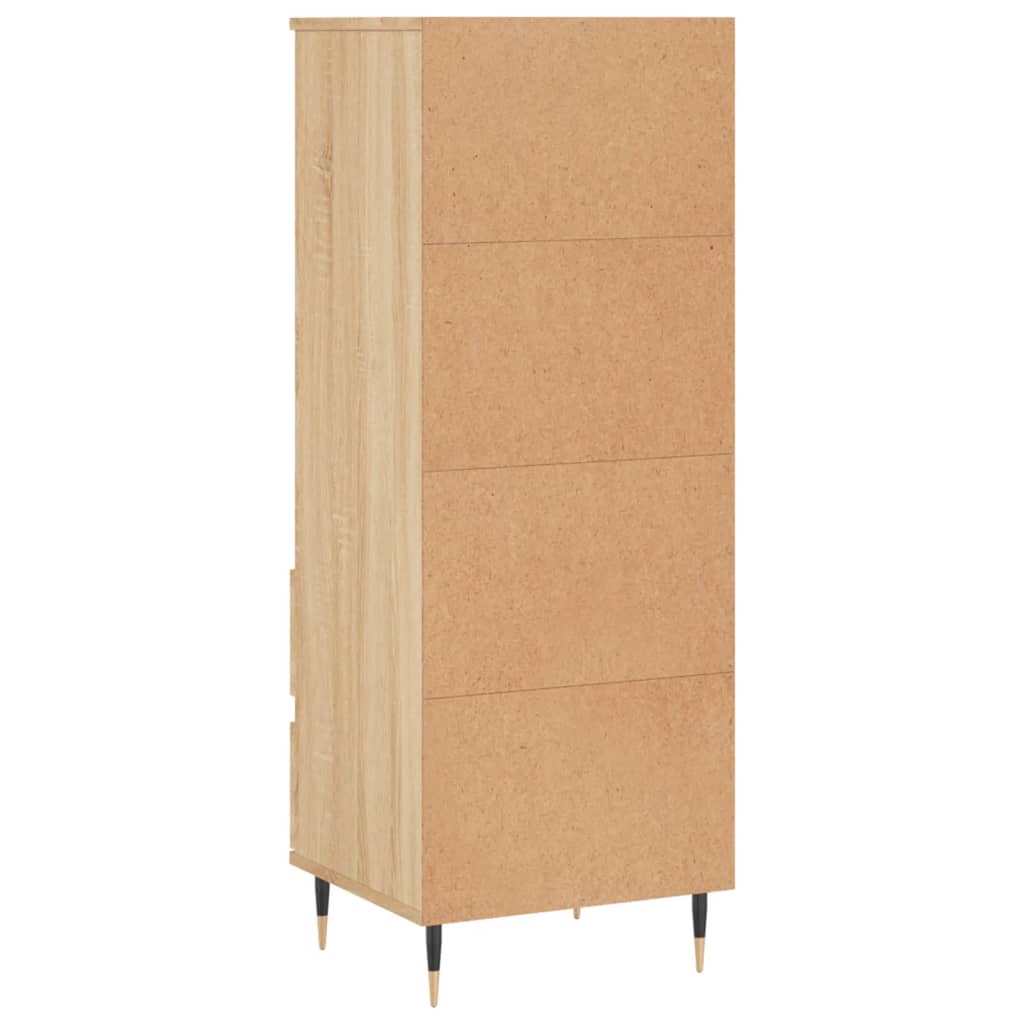 Dulap inalt, stejar sonoma, 40x36x110 cm, lemn compozit — imaginea 8