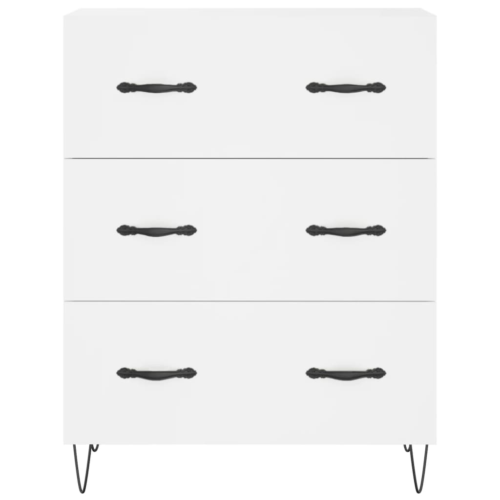Dulap inalt, alb, 69,5x34x180 cm, lemn compozit — imaginea 8