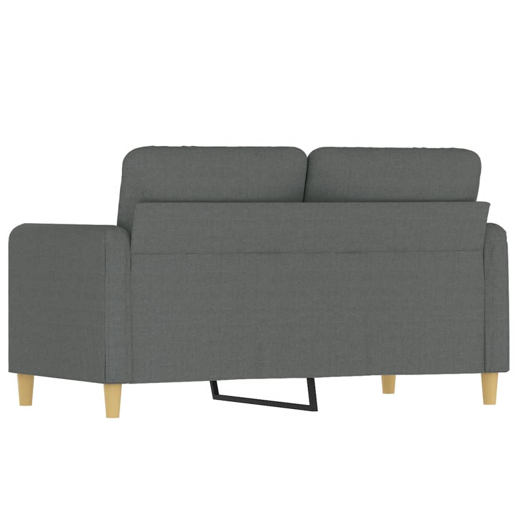 Canapea cu 2 locuri, gri inchis, 120 cm, material textil — imaginea 5
