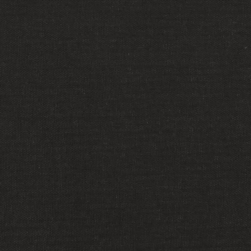 Canapea cu 3 locuri cu taburet, negru, 180 cm, material textil — imaginea 8
