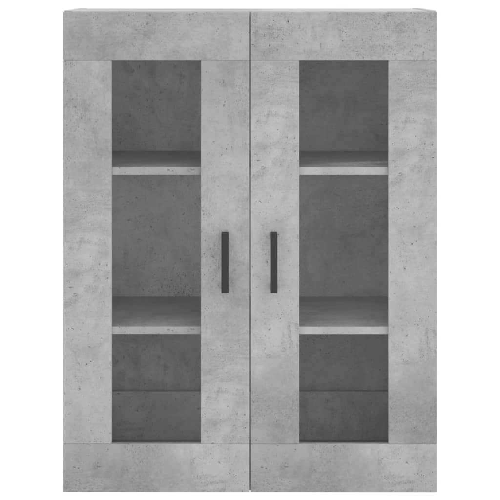 Dulap inalt, gri beton, 69,5x34x180, lemn compozit — imaginea 6