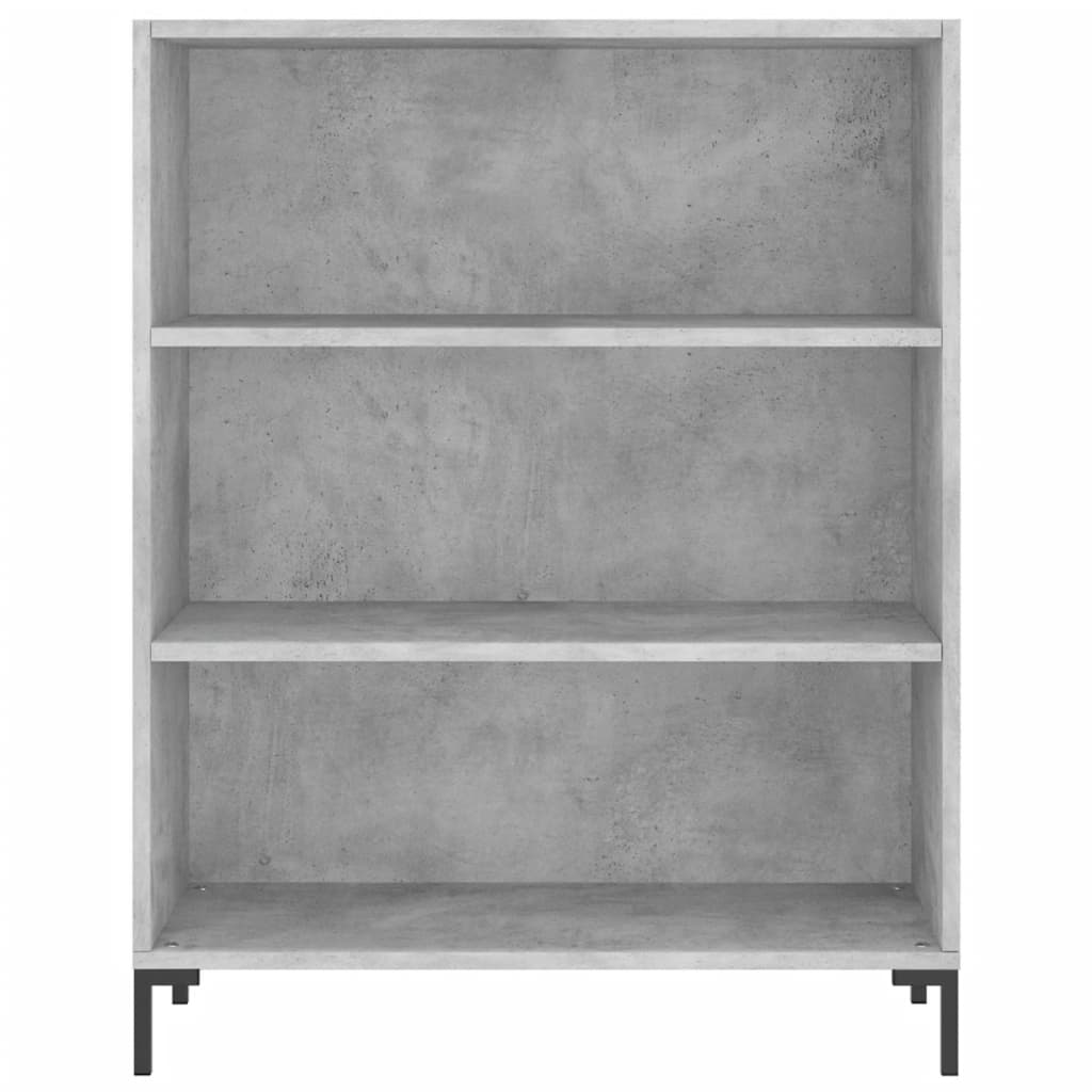 Dulap inalt, gri beton, 69,5x34x180, lemn compozit — imaginea 8
