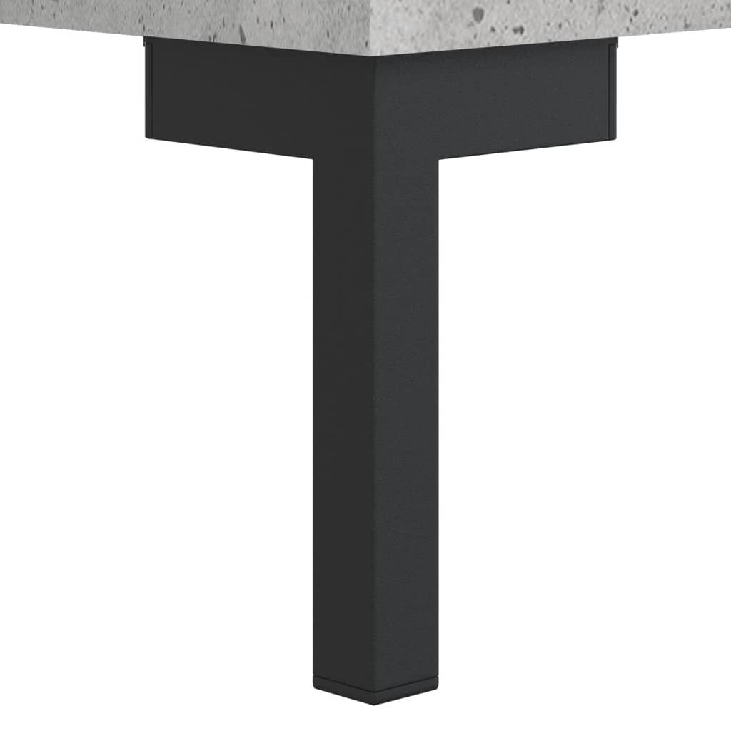 Dulap inalt, gri beton, 34,5x34x180 cm, lemn prelucrat — imaginea 10