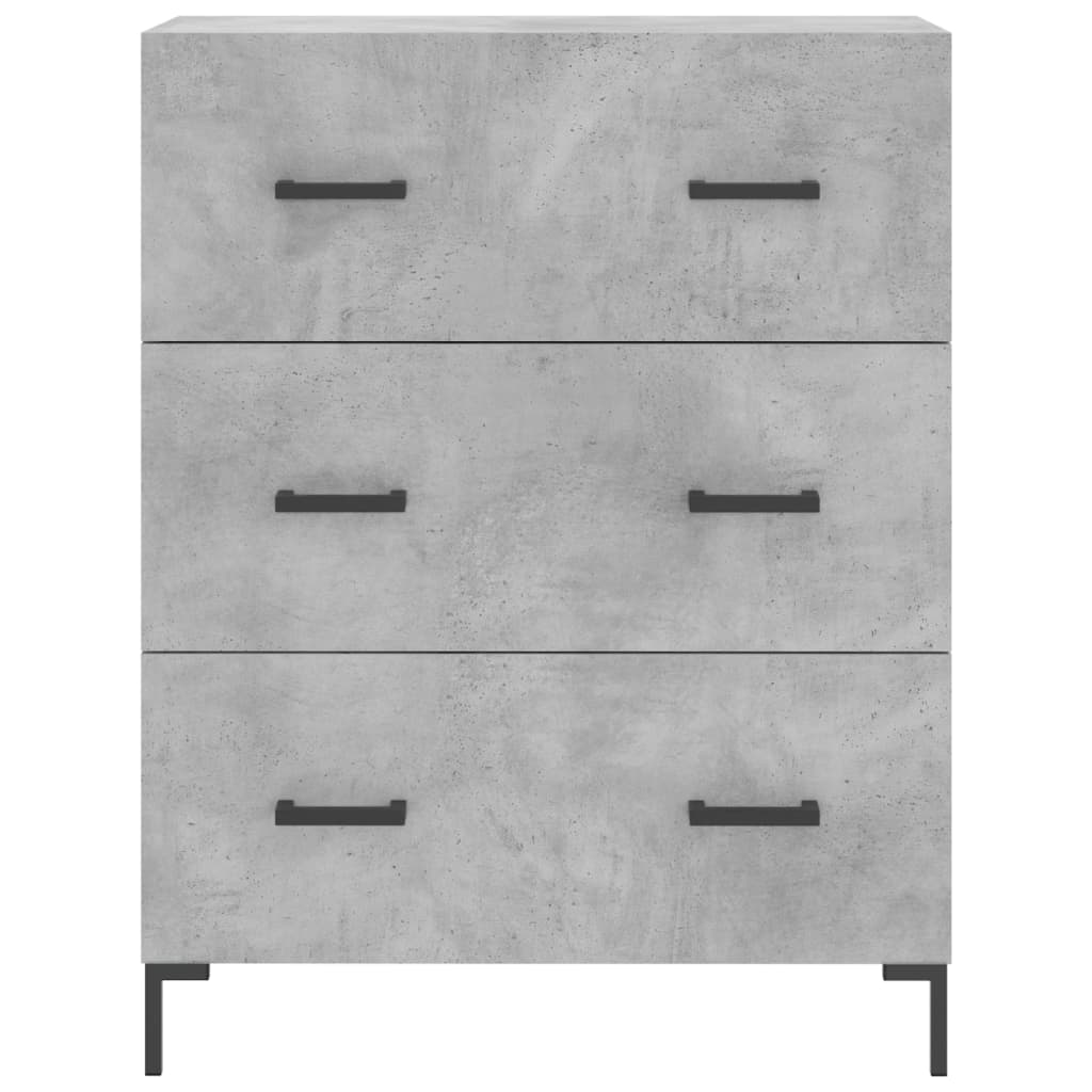 Dulap inalt, gri beton, 69,5x34x180, lemn compozit — imaginea 8