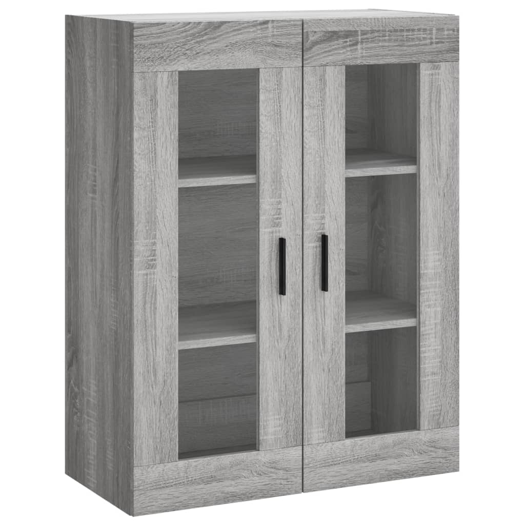 Dulap inalt, gri sonoma, 69,5x34x180 cm, lemn compozit — imaginea 5