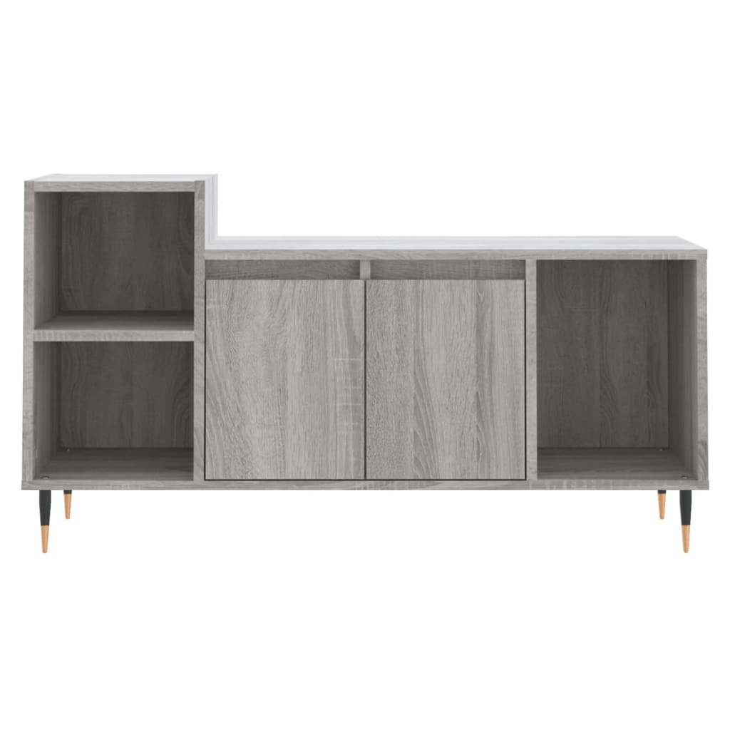 Comoda TV, gri sonoma, 100x35x55 cm, lemn prelucrat — imaginea 5