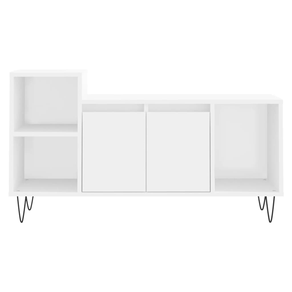 Comoda TV, alb, 100x35x55 cm, lemn prelucrat — imaginea 5