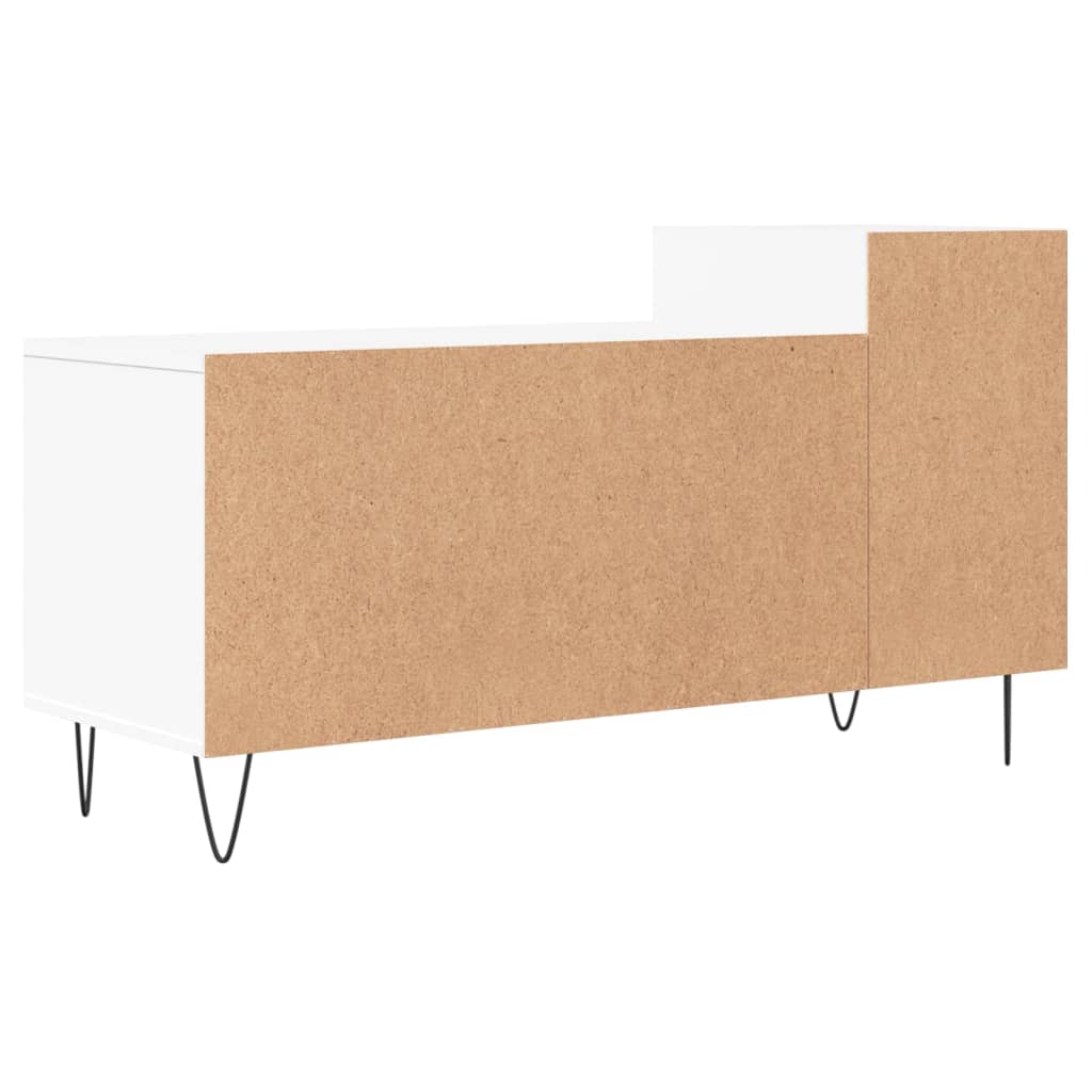 Comoda TV, alb, 100x35x55 cm, lemn prelucrat — imaginea 8