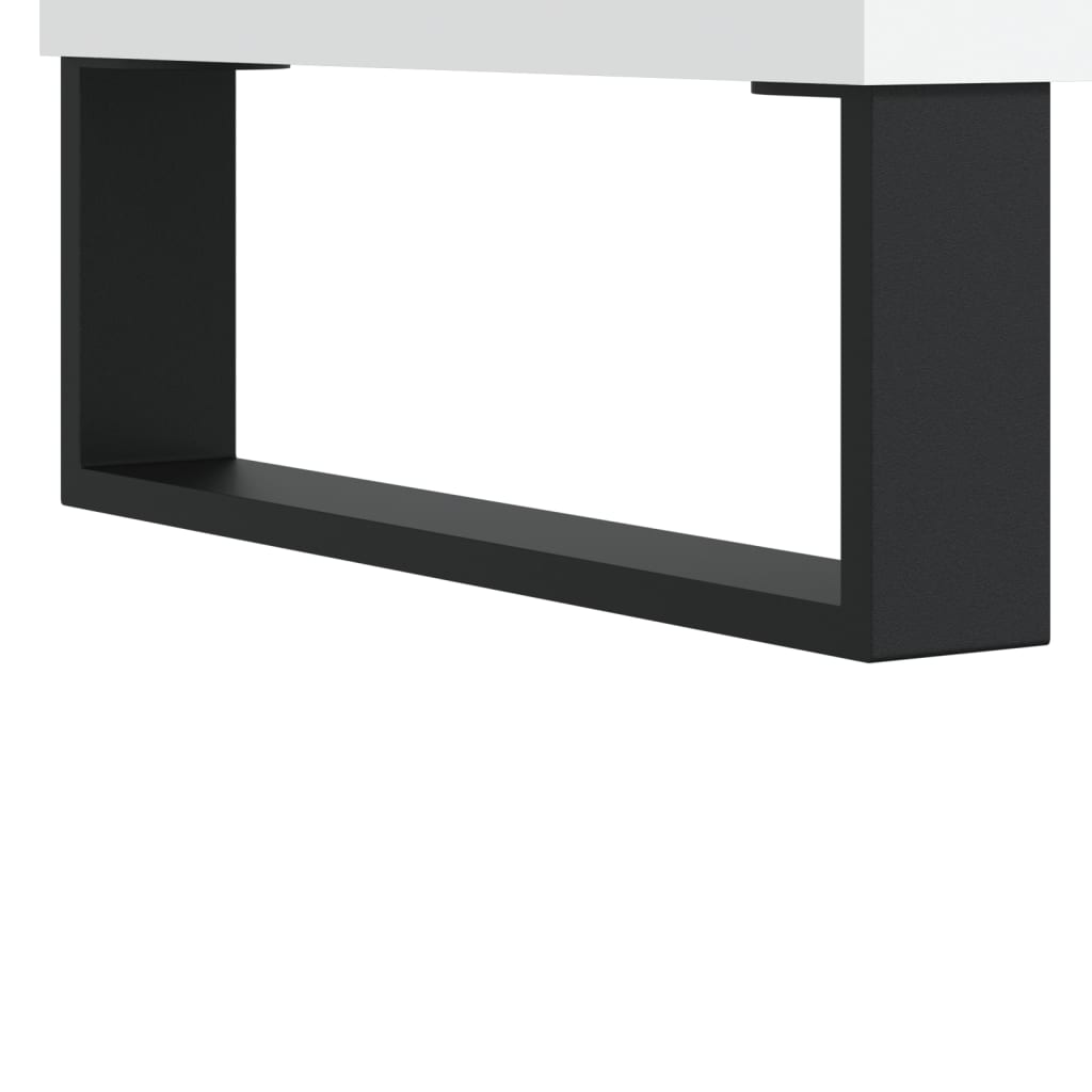 Masuta de cafea, alb, 102x44,5x50 cm, lemn prelucrat — imaginea 9