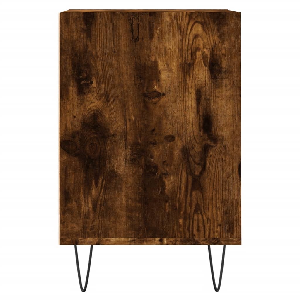 Comoda TV, stejar fumuriu, 100x35x55 cm, lemn prelucrat — imaginea 7
