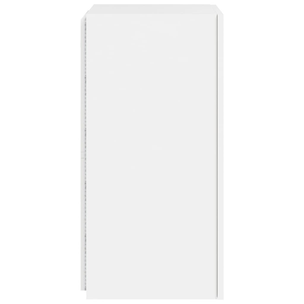 Comoda TV de perete cu lumini LED, alb, 30,5x35x70 cm — imaginea 10