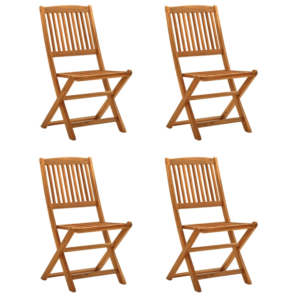 Set mobilier de gradina, 5 piese, lemn masiv de acacia — imaginea 3