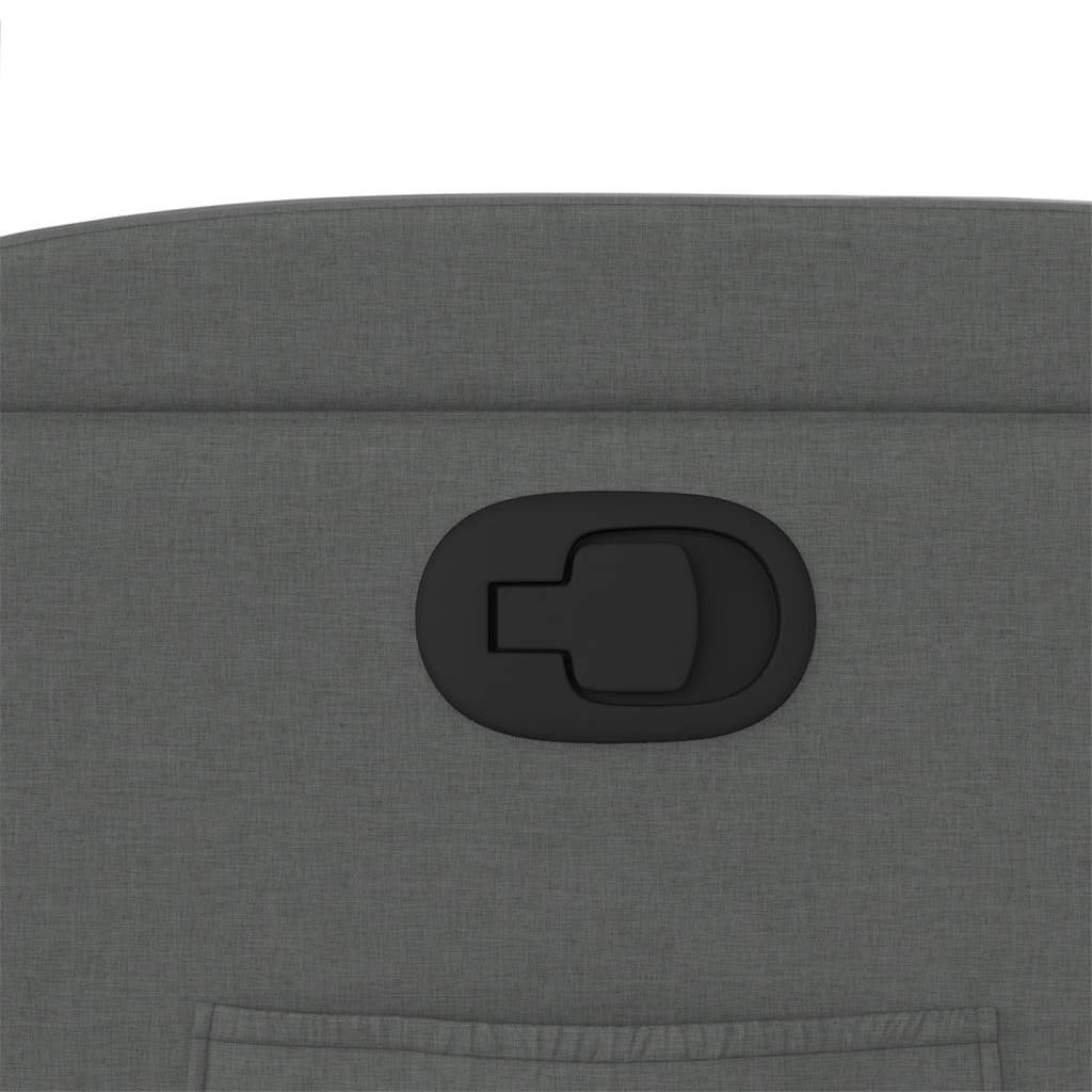 Fotoliu rabatabil, gri inchis, material textil — imaginea 9