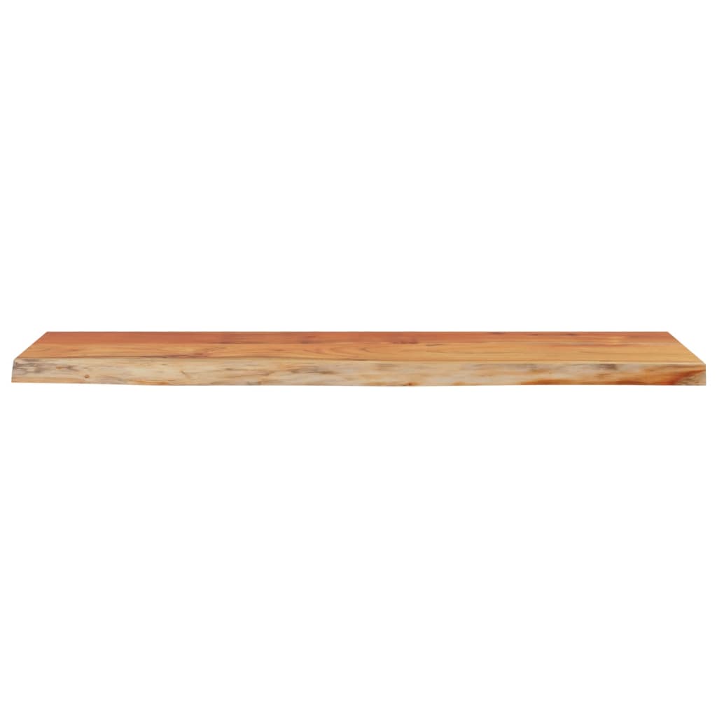 Raft perete 120x30x3,8cm dreptunghiular lemn acacia margine vie — imaginea 4