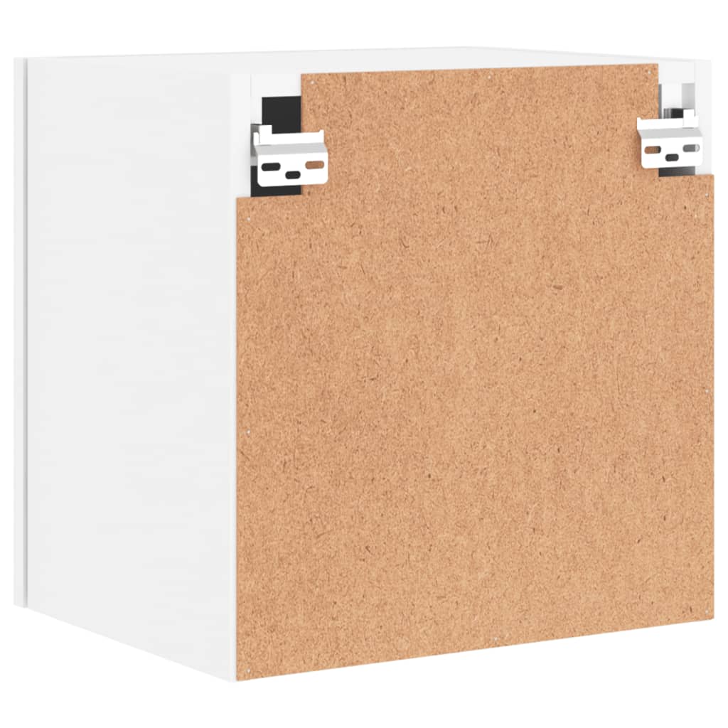 Comoda TV de perete, alb, 40,5x30x40 cm, lemn prelucrat — imaginea 9