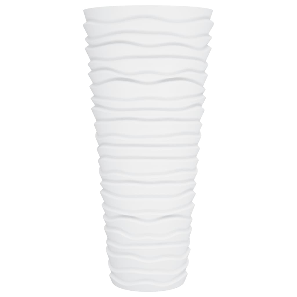 Jardiniera cu interior detasabil, alb, 18 / 45 L, PP canelat — imaginea 4