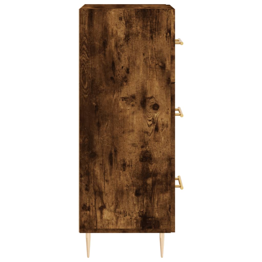 Servanta, stejar fumuriu, 34,5x34x90 cm, lemn compozit — imaginea 7