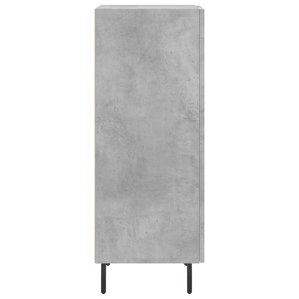 Servanta, gri beton, 34,5x34x90 cm, lemn compozit — imaginea 7
