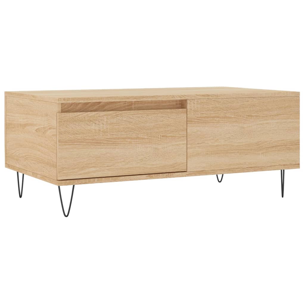 Masuta de cafea, stejar sonoma, 90x50x36,5 cm, lemn compozit