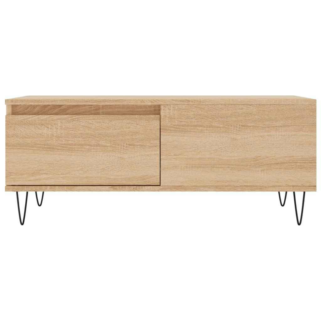 Masuta de cafea, stejar sonoma, 90x50x36,5 cm, lemn compozit — imaginea 5