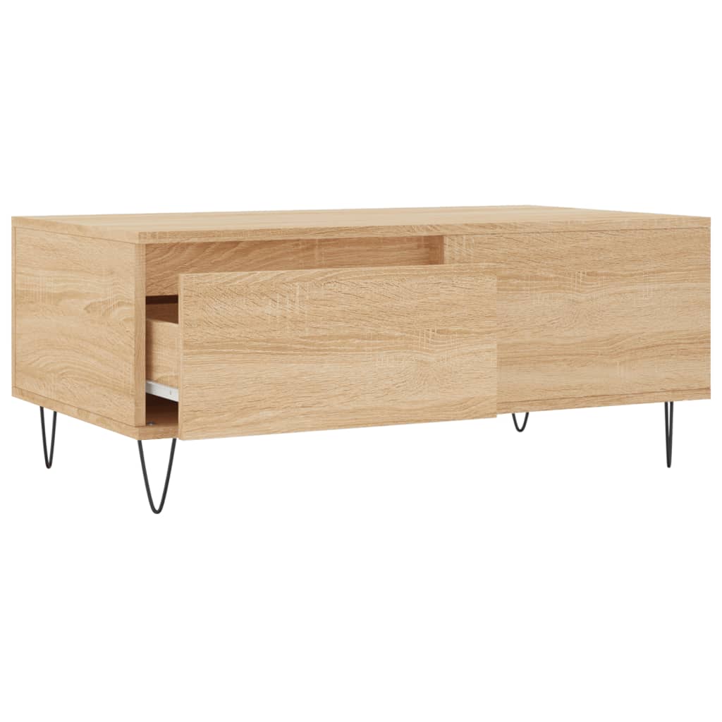 Masuta de cafea, stejar sonoma, 90x50x36,5 cm, lemn compozit — imaginea 6
