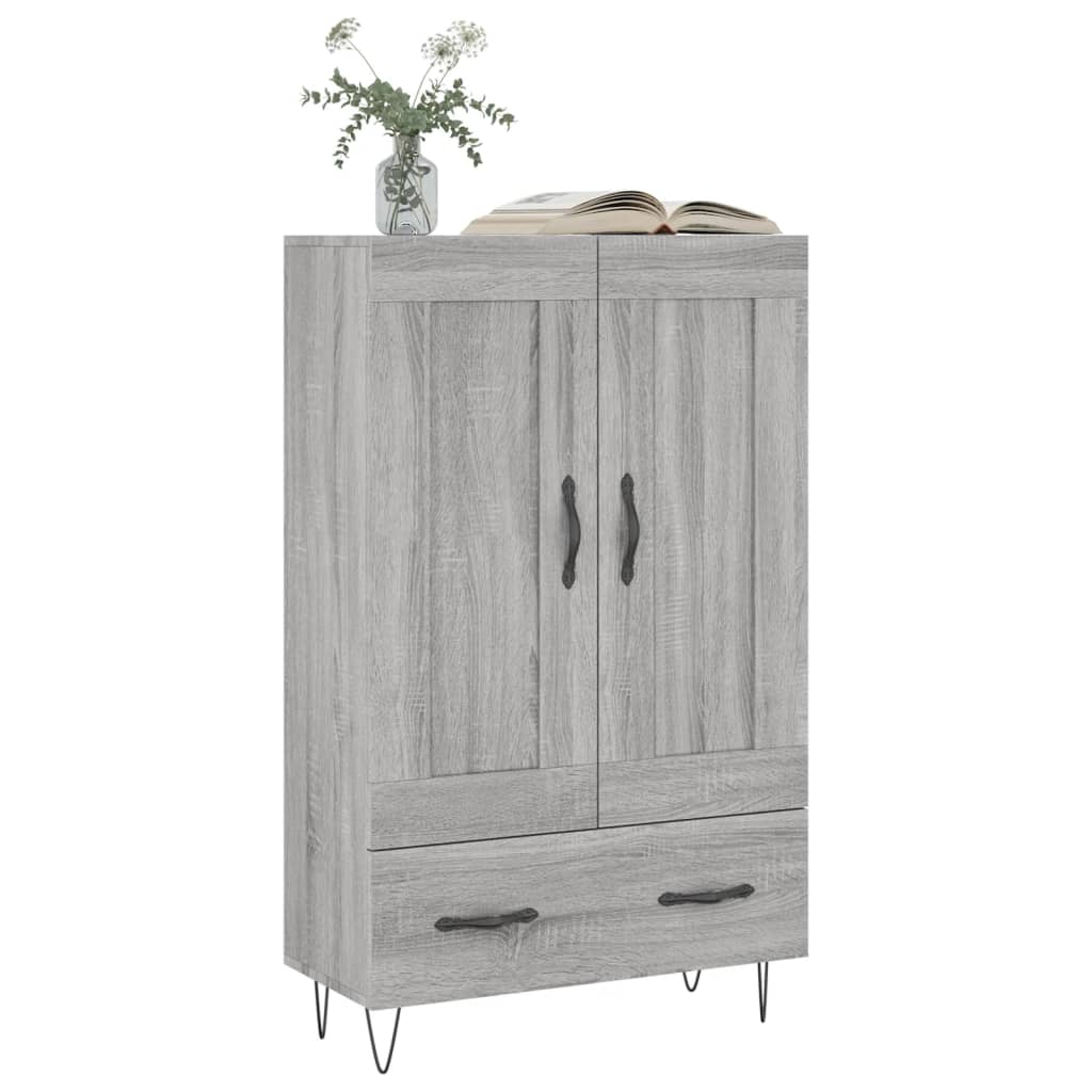 Dulap gri Sonoma 69,5x31x115 cm, lemn prelucrat — imaginea 3