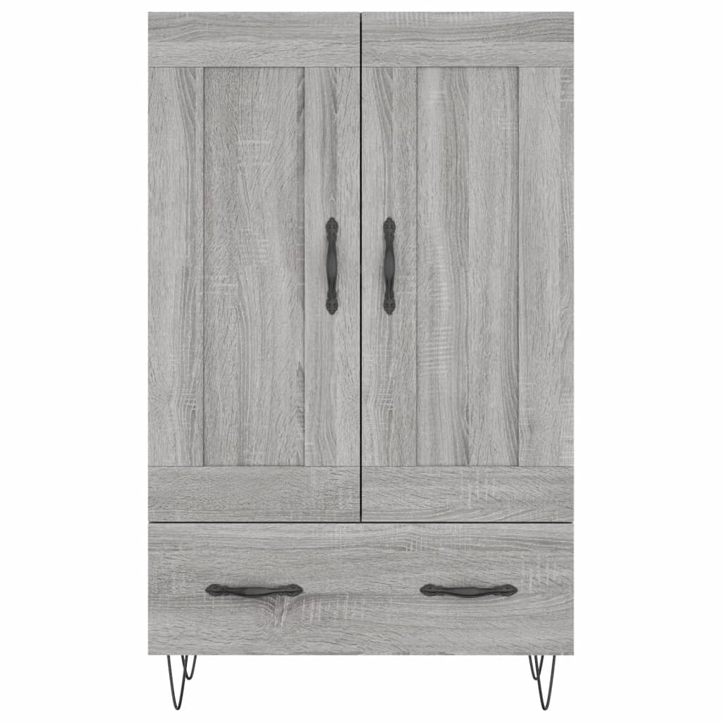 Dulap gri Sonoma 69,5x31x115 cm, lemn prelucrat — imaginea 5