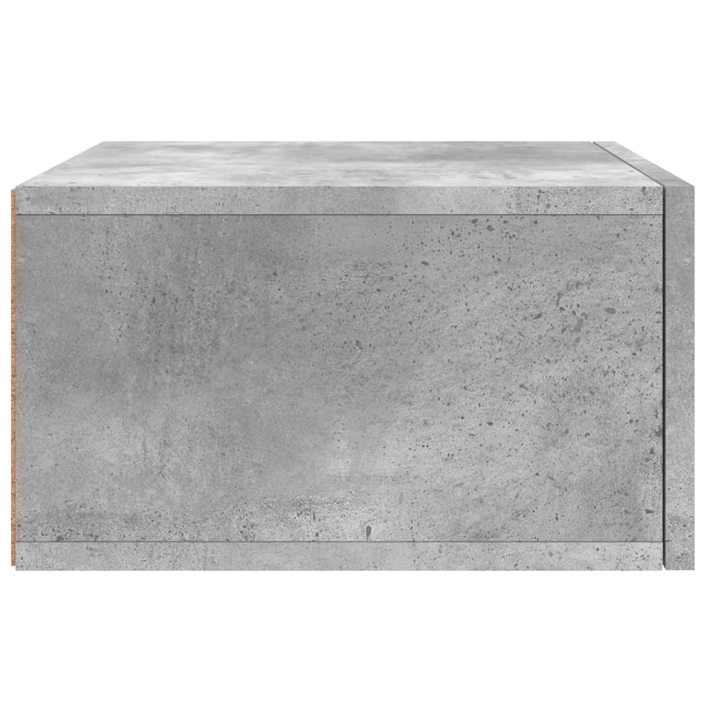 Noptiera de perete, gri beton, 35x35x20 cm — imaginea 7