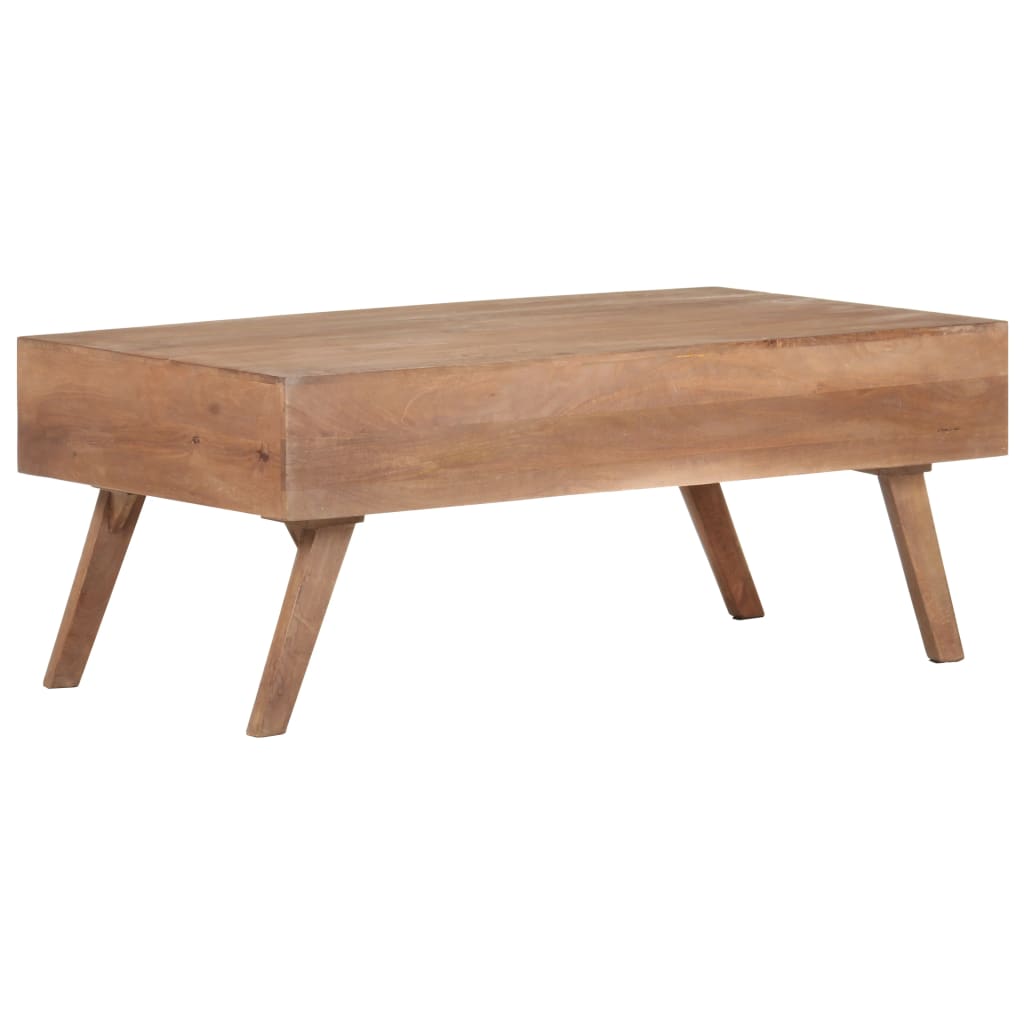 Masuta de cafea, 100x60x40 cm, lemn masiv de mango — imaginea 3