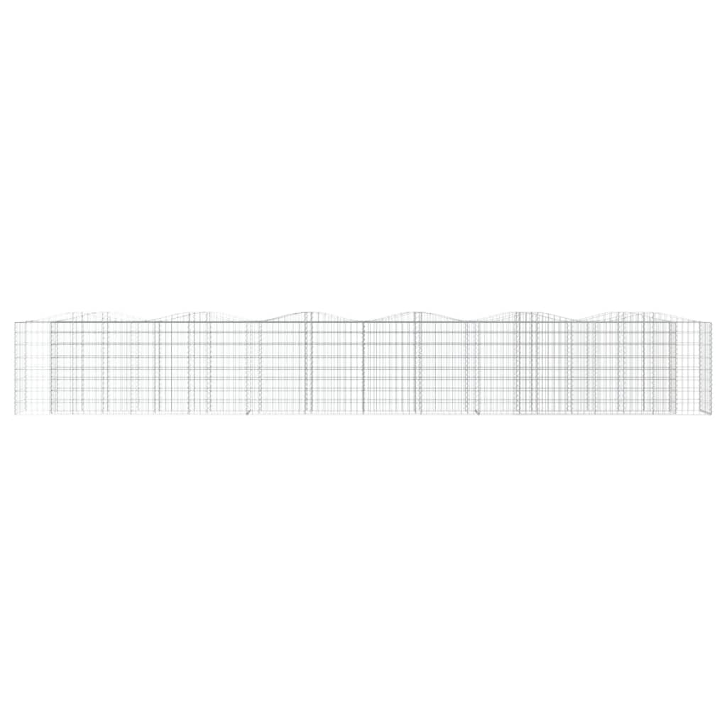 Strat inaltat cu gabion arcuit, 600x50x100 cm, fier galvanizat — imaginea 3