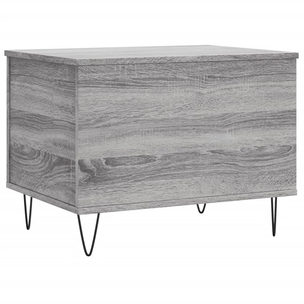 Masuta de cafea, gri sonoma, 60x44,5x45 cm, lemn prelucrat — imaginea 8