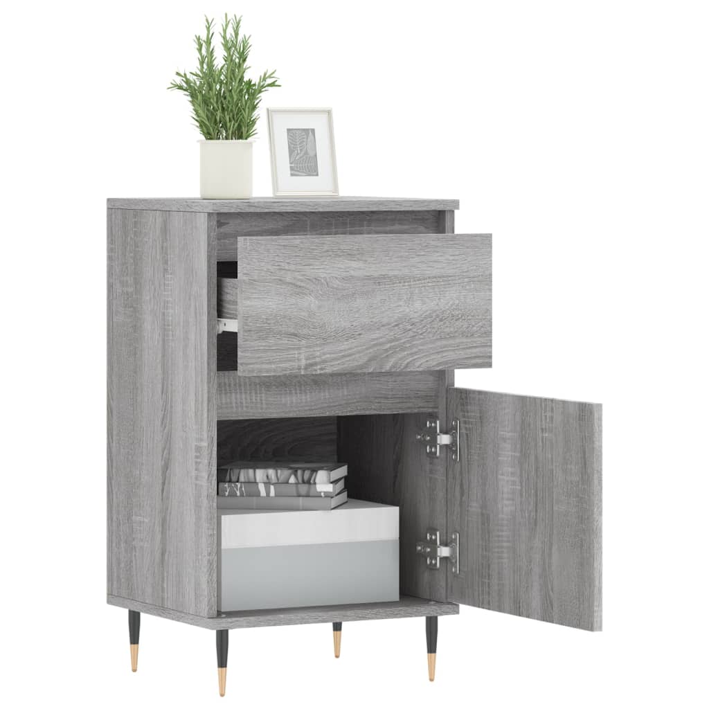 Servanta, gri sonoma, 40x35x70 cm, lemn prelucrat — imaginea 4