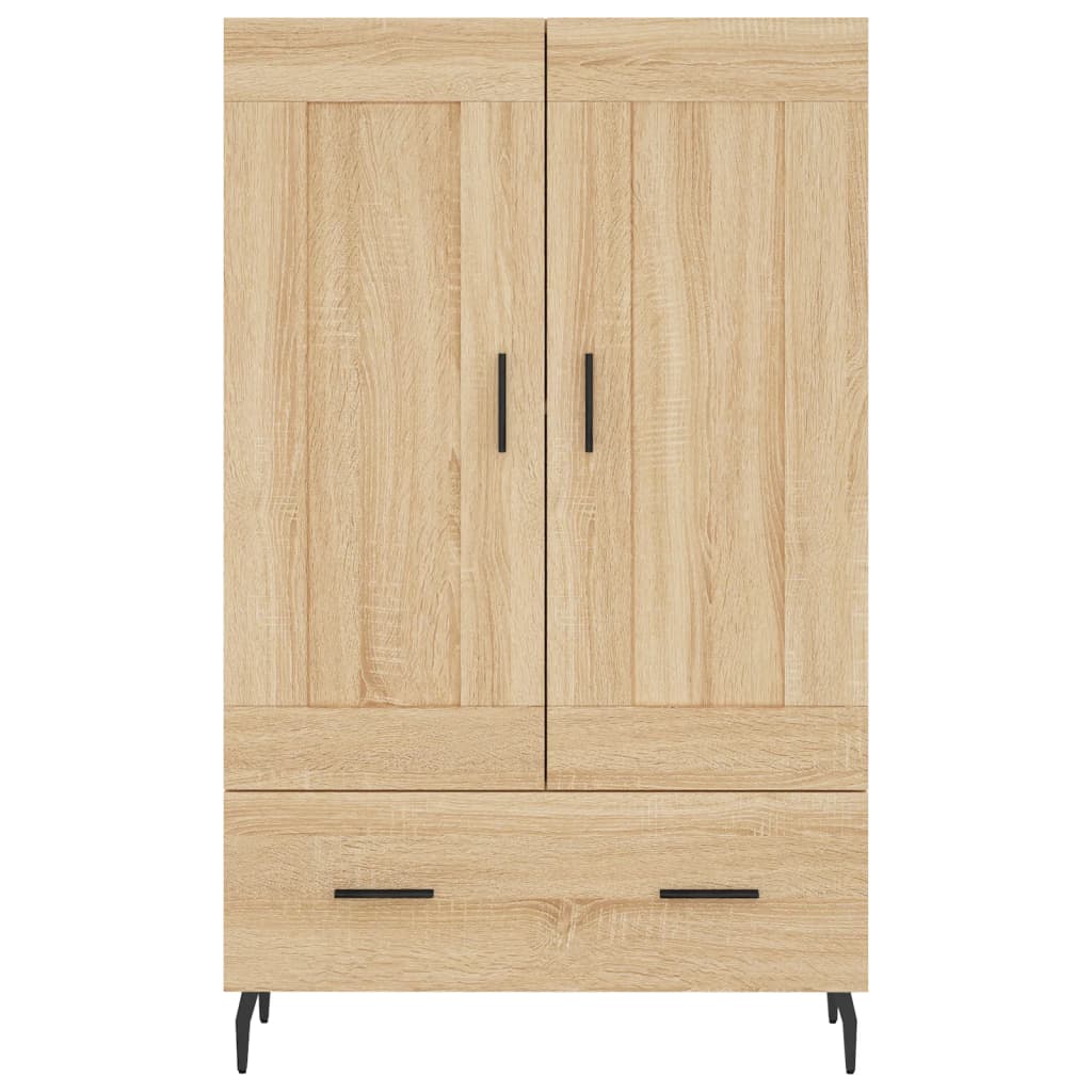 Dulap inalt, stejar Sonoma, 69,5x31x115 cm, lemn prelucrat — imaginea 5