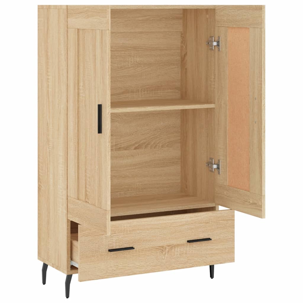 Dulap inalt, stejar Sonoma, 69,5x31x115 cm, lemn prelucrat — imaginea 6