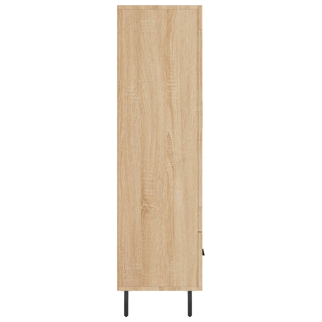 Dulap inalt, stejar Sonoma, 69,5x31x115 cm, lemn prelucrat — imaginea 7