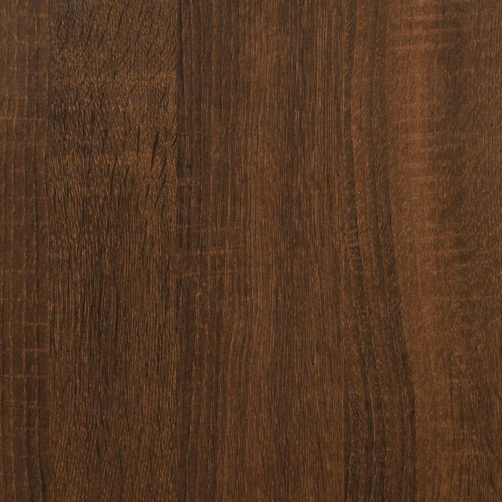 Servanta, stejar maro, 34,5x32,5x90 cm, lemn prelucrat — imaginea 8