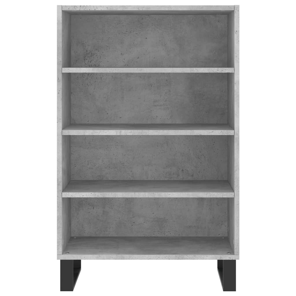 Dulap inalt, gri beton, 57x35x90 cm, lemn compozit — imaginea 4