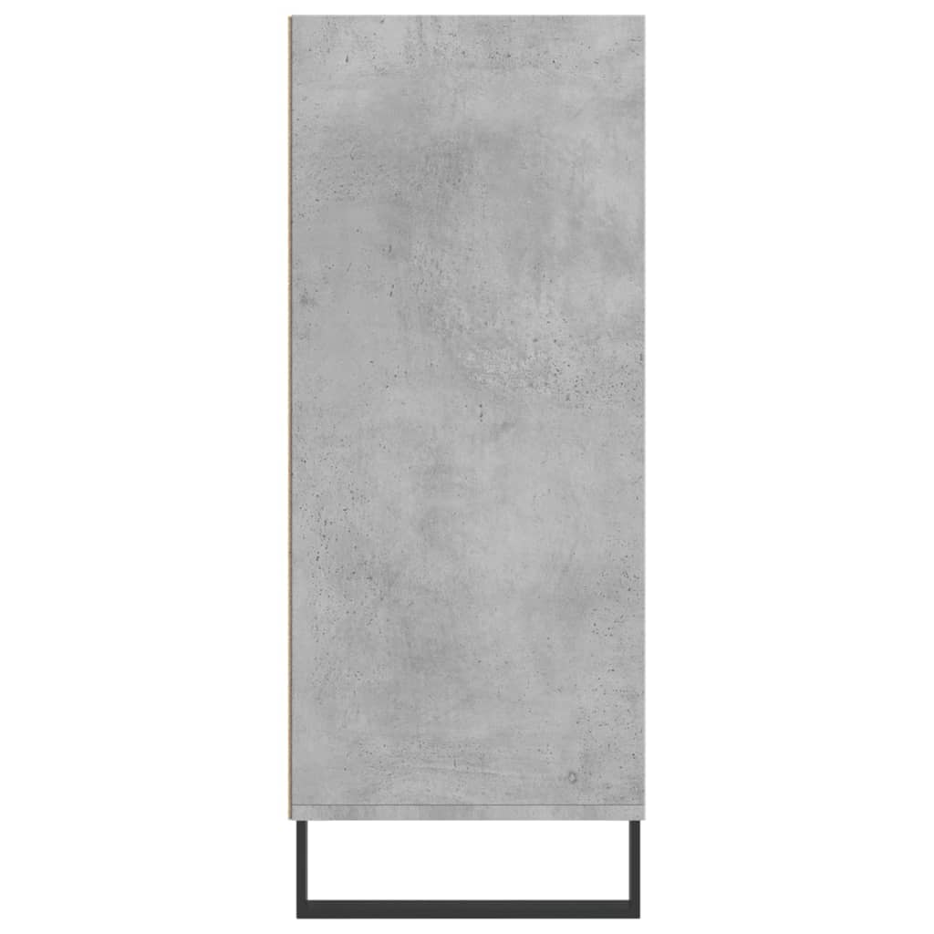 Dulap inalt, gri beton, 57x35x90 cm, lemn compozit — imaginea 5