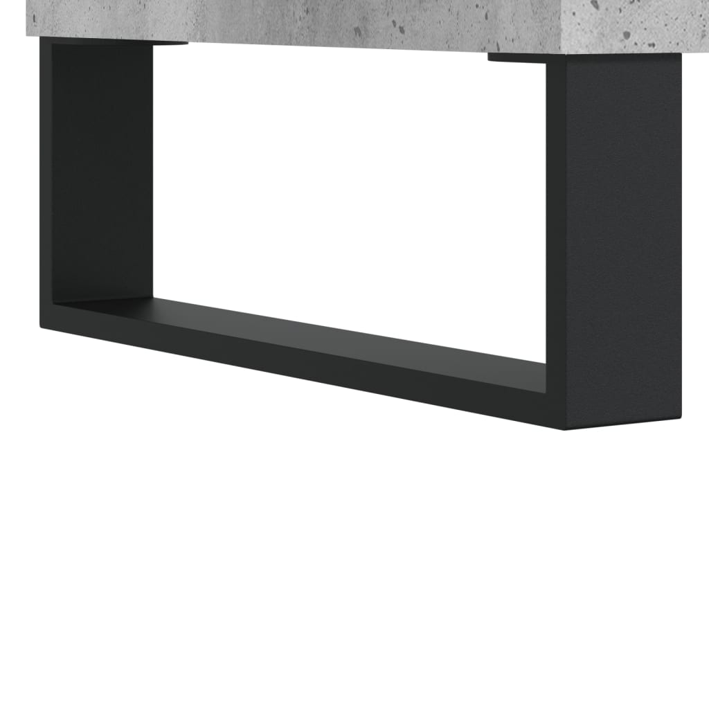 Dulap inalt, gri beton, 57x35x90 cm, lemn compozit — imaginea 7