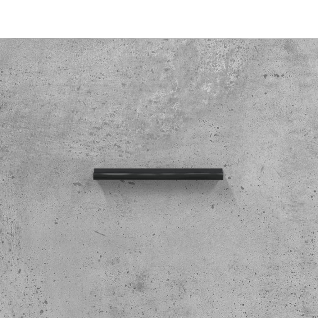 Servanta, gri beton, 69,5x34x90 cm, lemn compozit — imaginea 9