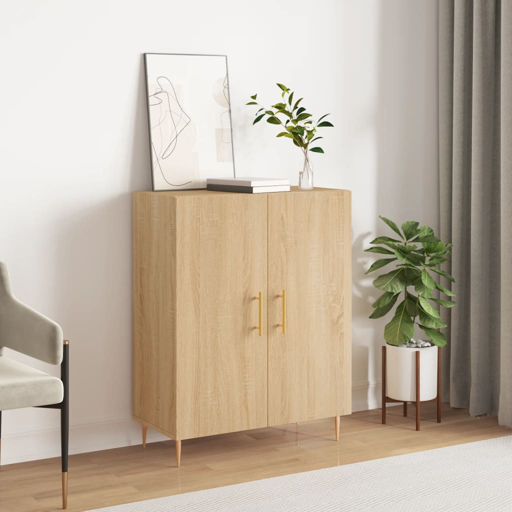 Servanta, stejar sonoma, 69,5x34x90 cm, lemn compozit — imaginea 2